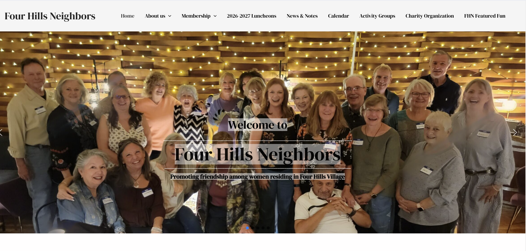 Four Hills Neighbor Website Redesign