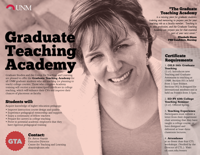 UNM Graduate Teaching Academy Program Detail