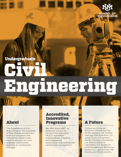 UNM Undergraduate Civil Engineering Program Detail